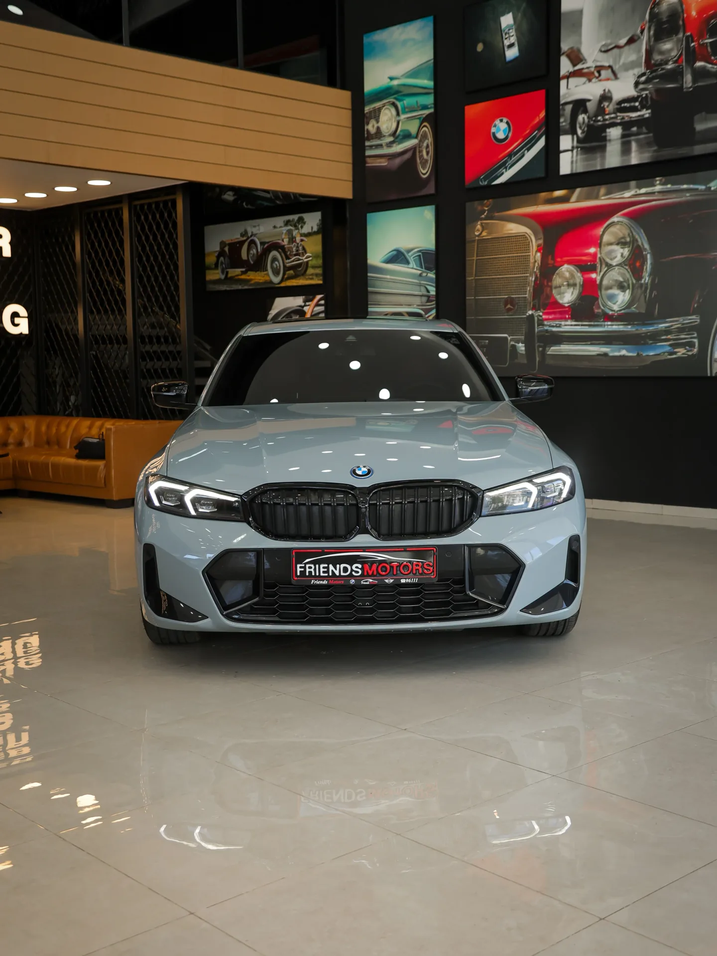 BMW photographed within Friends Motors’ dealership environment.
